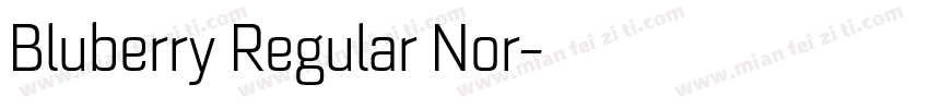 Bluberry Regular Nor字体转换